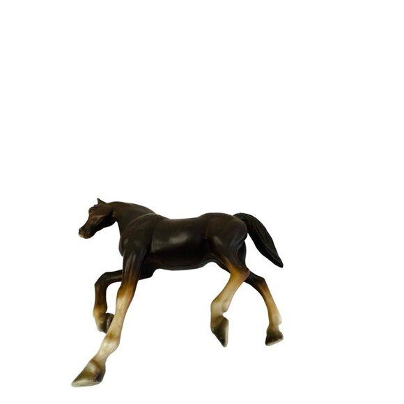 Vintage Breyer Dark Brown Horse Animal Figure Plastic Stallon Mare Saddlebred Cl - Picture 7 of 13